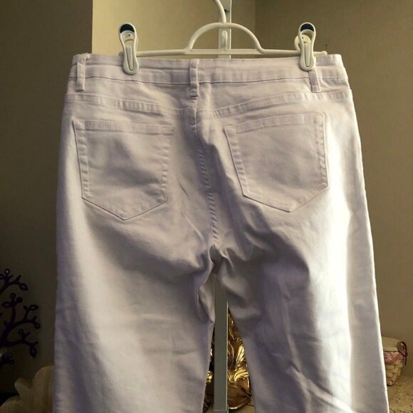 Juliette sz 10 White Sequin Bell Bottom Jeans NWT - Picture 5 of 10